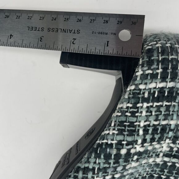 PREDICTIONS Size 6.5 Ankle Boots Fabric Black Gray Pointed Toe Booties Women's - Picture 9 of 9